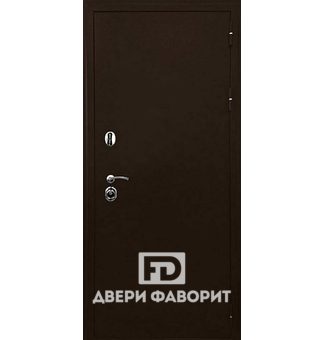 Недорогая дверь (цинкогрунт и МДФ)